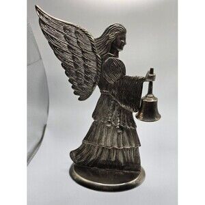 International Silver Company Angel Candle Holder Silhouette 1994 VTG Christmas